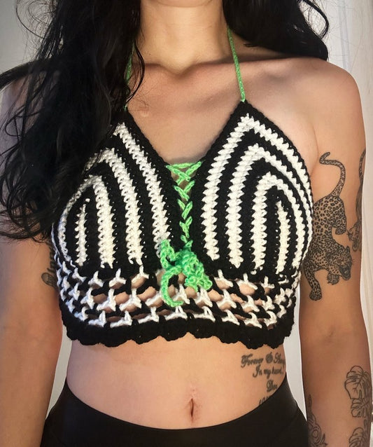 Beetle Juice Crochet Top