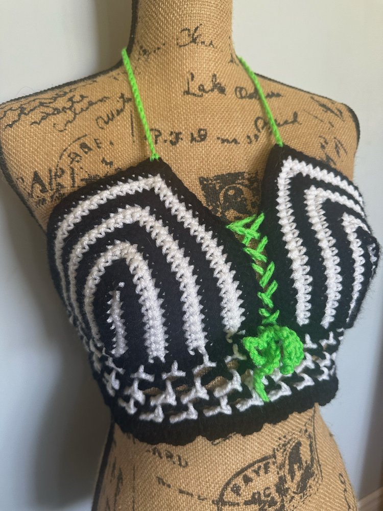 Beetle Juice Crochet Top